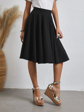 EMERY ROSE Solid Flared Skirt